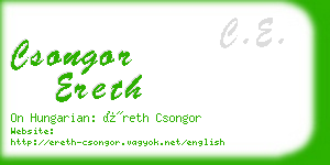 csongor ereth business card